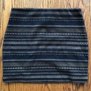 Gold and Black mini skirt